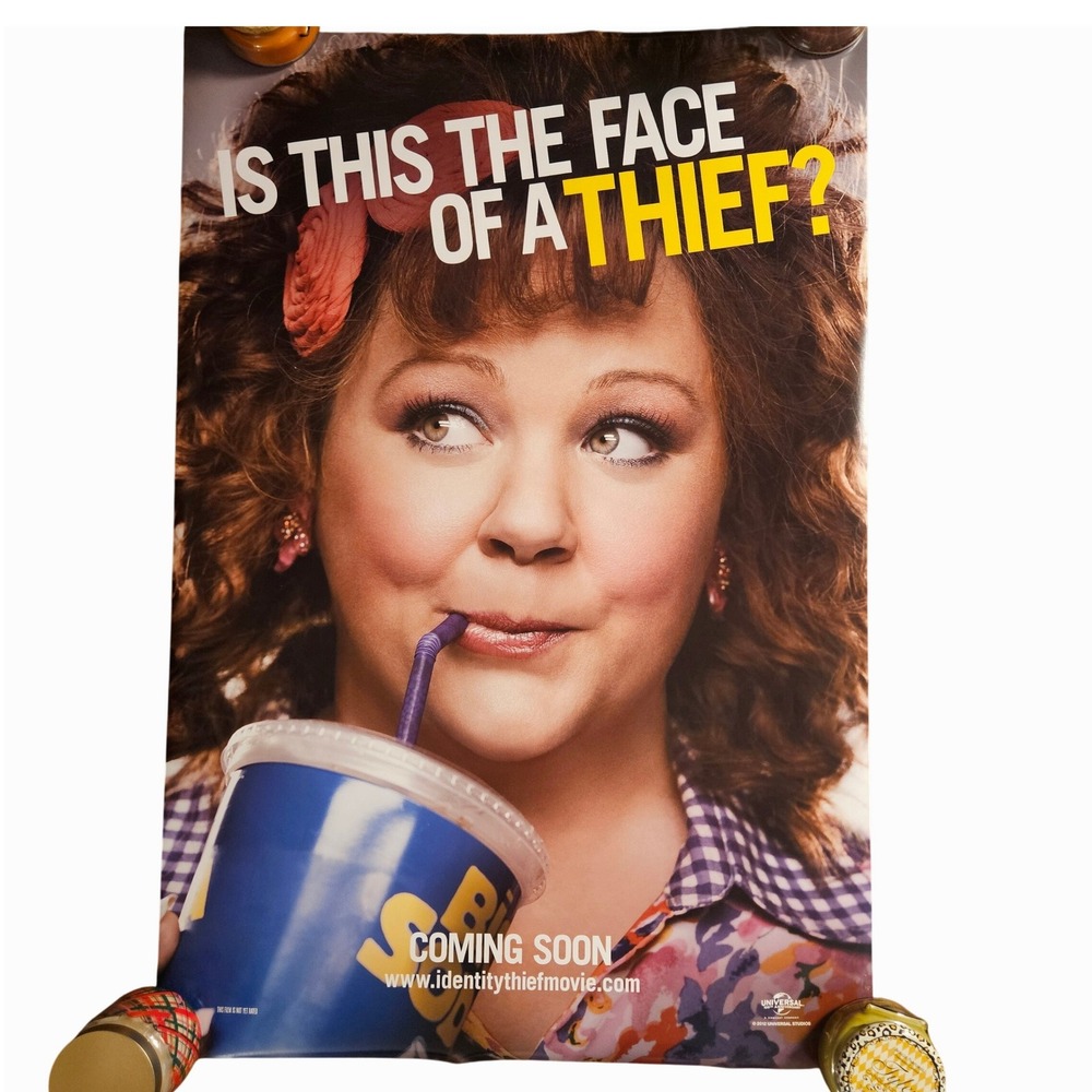 Identity Thief 2013 Promo Movie Poster 27x40 Melissa‎ McCarthy Jason Bateman